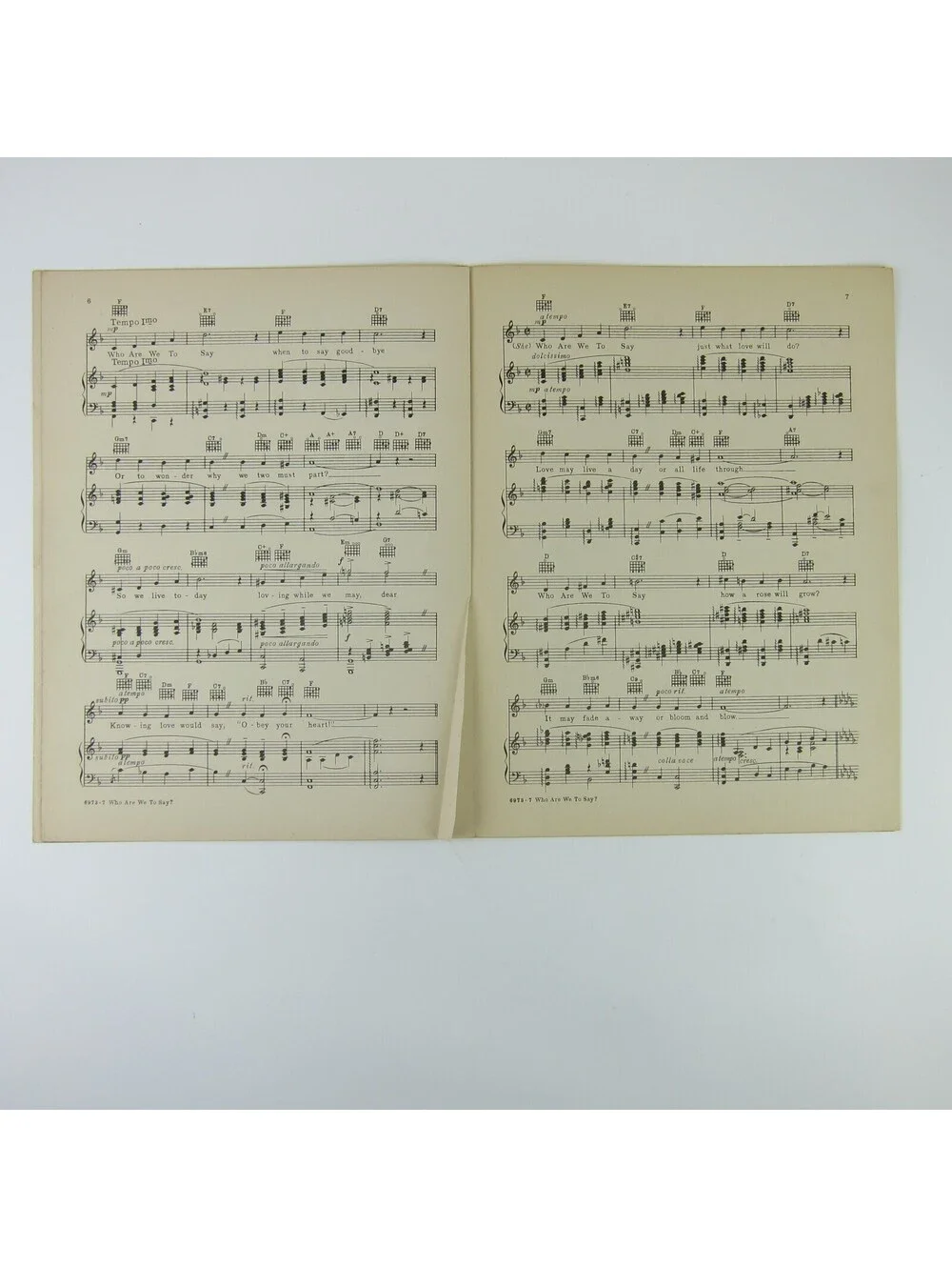Sheet Music Who Are We To Say Girl of the Golden West Jeanette MacDonald 1938